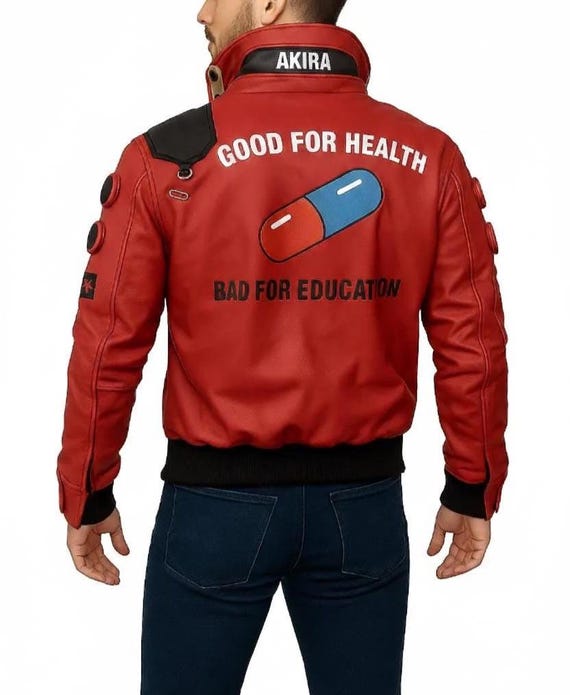Akira Kaneda Red Leather Jacket | Anime-inspired Capsule Biker