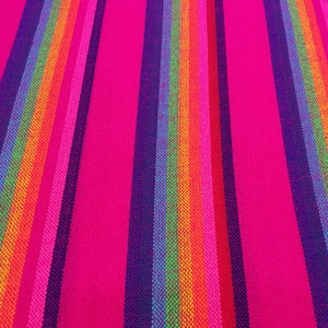 Mexicana Senka Magenta w rainbow stripes Wrap Portabebés disponible en 5,5 yardas
