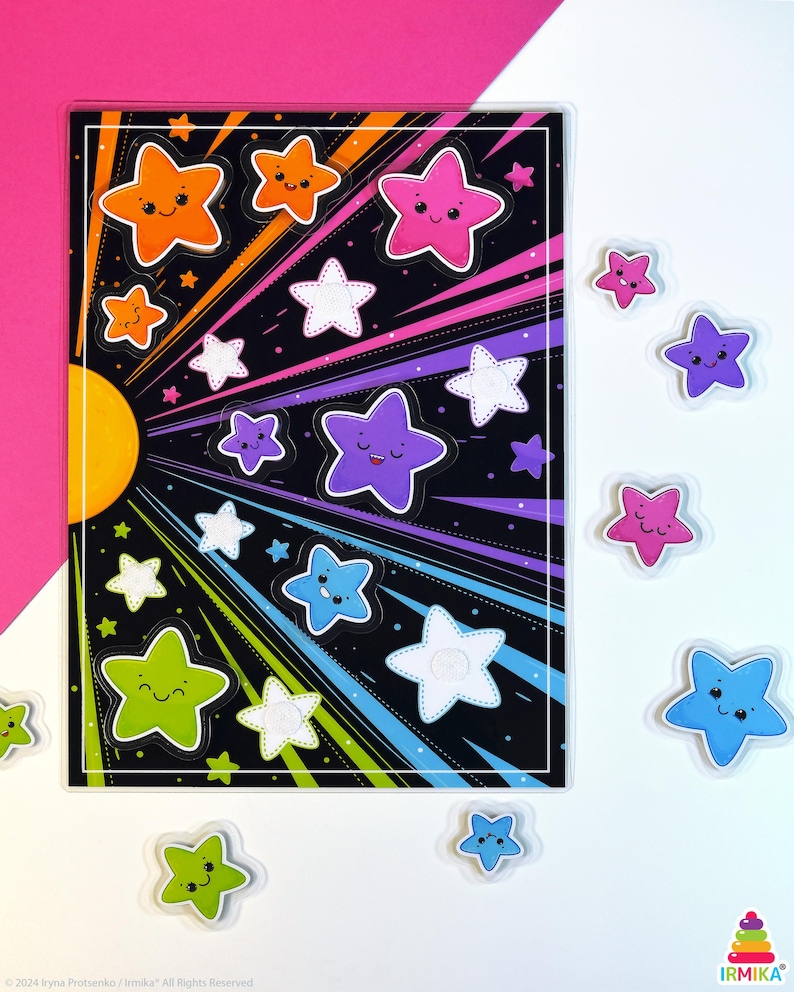 Printable Space Worksheet, Color Matching, Star Worksheet, Activities ...