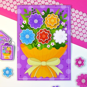 Printable Color Matching Worksheet, Flower Activities, Color Match, Learning Colors, Sorting, Busy Book, File Folder, Big Small, Size Game