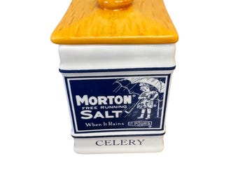 Country Store Kruidenpotjes 91 Morton Salt Selderie met deksel EUC