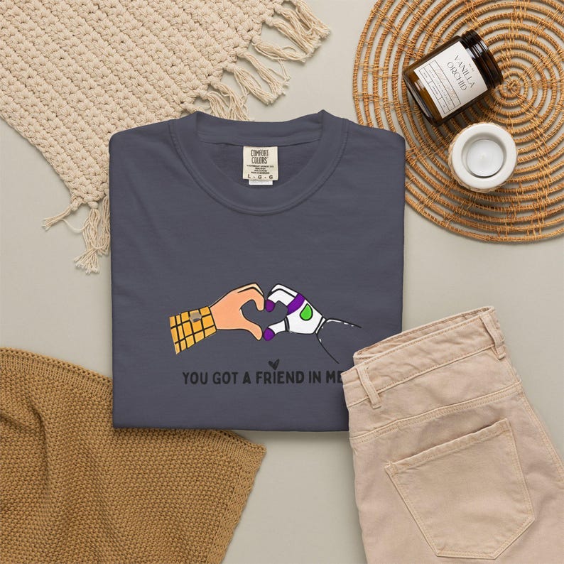Comfort colors® Toy Story Friends Graphic T-Shirts, You Got a Friend in Me heart shaped hands T-shirt image 17