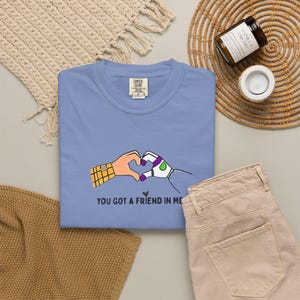Comfort colors® Toy Story Friends Graphic T-Shirts, You Got a Friend in Me heart shaped hands T-shirt image 12