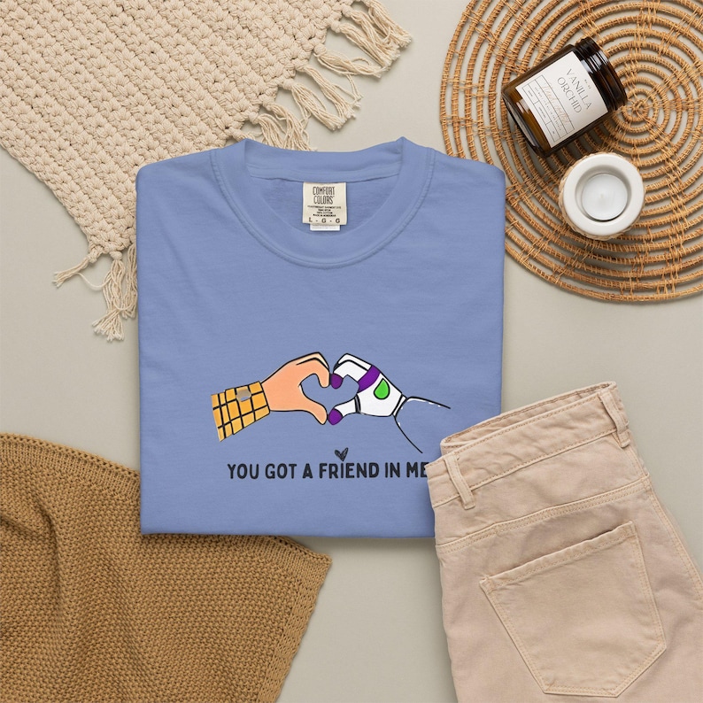 Comfort colors® Toy Story Friends Graphic T-Shirts, You Got a Friend in Me heart shaped hands T-shirt image 12