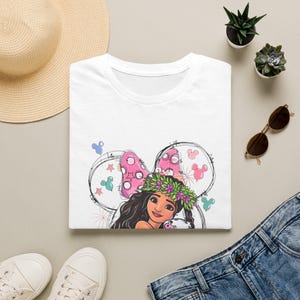 Prinsessan Vaiana och Pua Grafiskt Tryck Kortärmad T-shirt & Sweatshirt bild 1