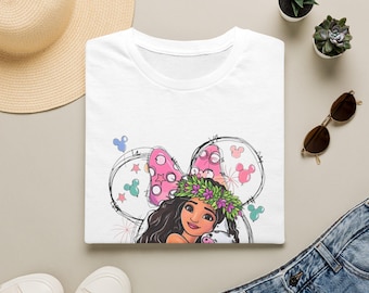 Camiseta y sudadera de manga corta con estampado gráfico de la Princesa Moana y Pua