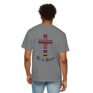 Sarape Pattern Cross Easter T-shirt | Christian Holiday Tee