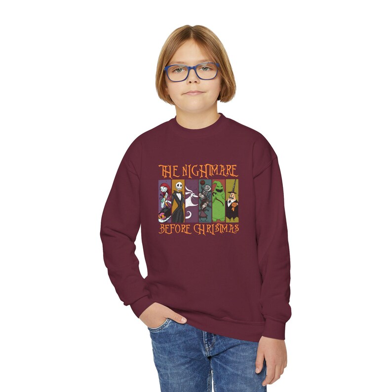 Camiseta y sudadera de Pesadilla antes de Navidad — Camiseta con estampado navideño de Jack Skellington imagen 17
