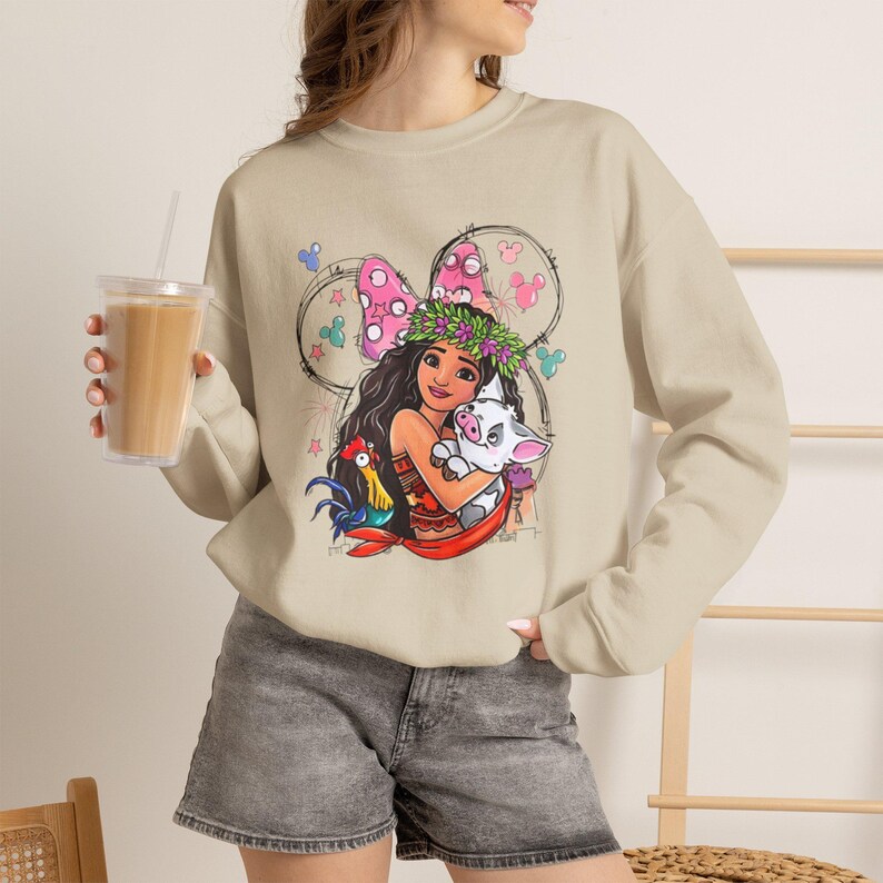 Prinsessan Vaiana och Pua Grafiskt Tryck Kortärmad T-shirt & Sweatshirt bild 9