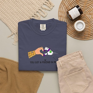Comfort colors® Toy Story Friends Graphic T-Shirts, You Got a Friend in Me heart shaped hands T-shirt image 15