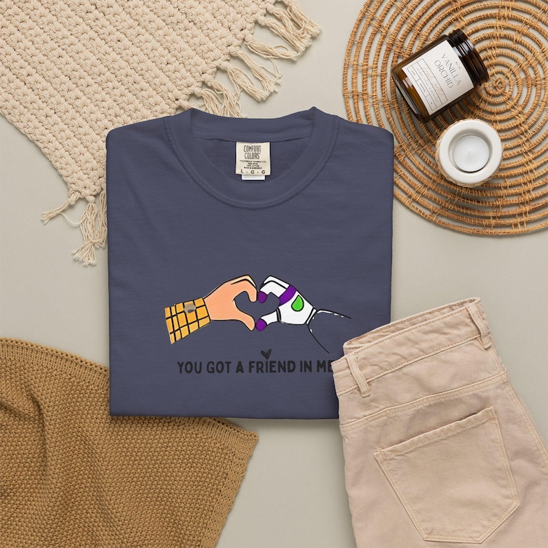 Comfort colors® Toy Story Friends Graphic T-Shirts, You Got a Friend in Me heart shaped hands T-shirt image 15