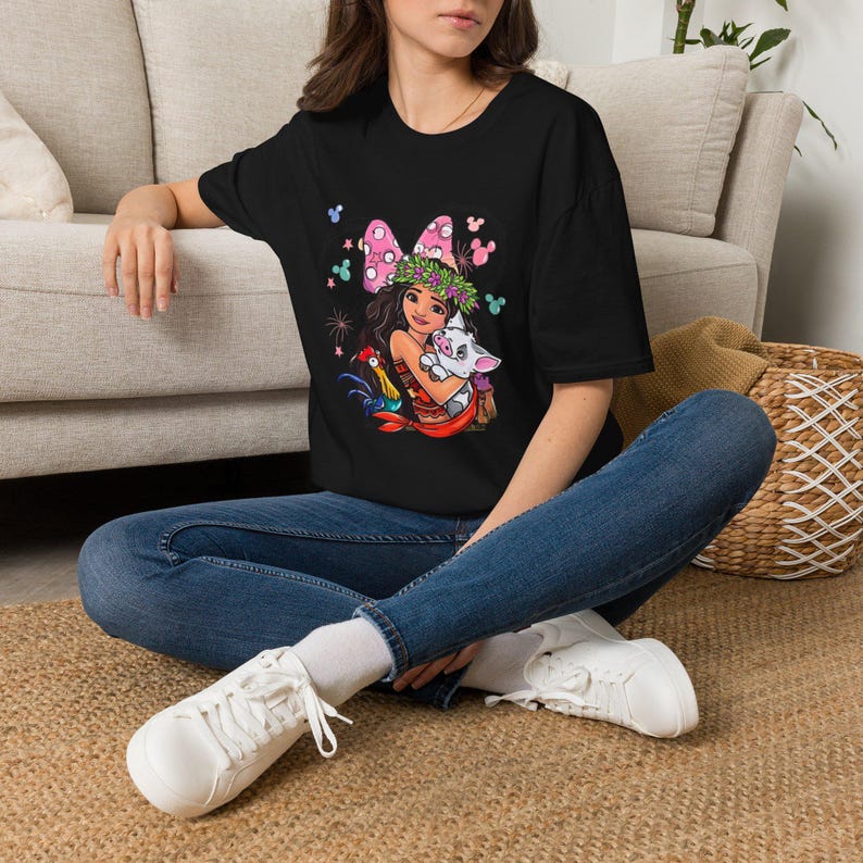 Prinsessan Vaiana och Pua Grafiskt Tryck Kortärmad T-shirt & Sweatshirt bild 2