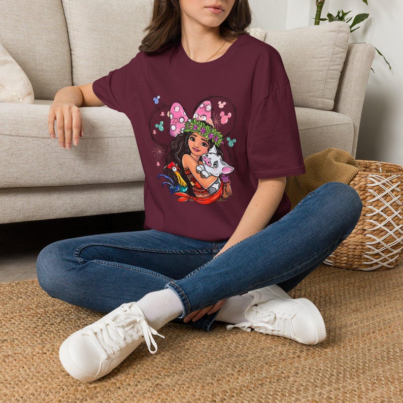 Prinsessan Vaiana och Pua Grafiskt Tryck Kortärmad T-shirt & Sweatshirt bild 4