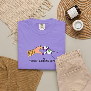 Comfort colors® Toy Story Friends Graphic T-Shirts, You Got a Friend in Me heart shaped hands T-shirt image 18