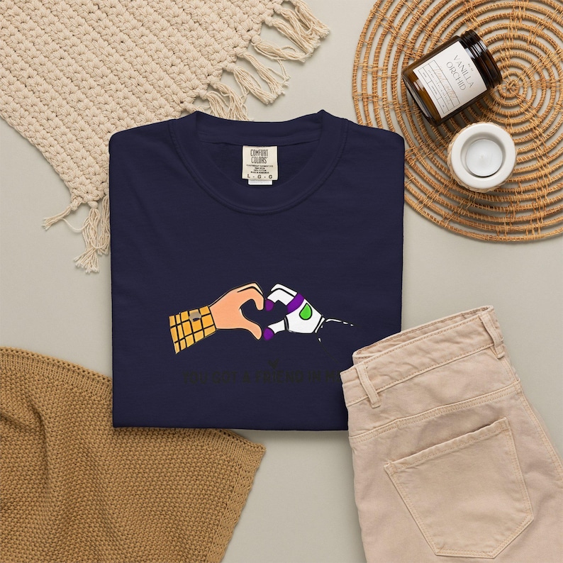 Comfort colors® Toy Story Friends Graphic T-Shirts, You Got a Friend in Me heart shaped hands T-shirt image 16