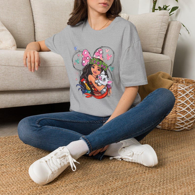 Prinsessan Vaiana och Pua Grafiskt Tryck Kortärmad T-shirt & Sweatshirt bild 3