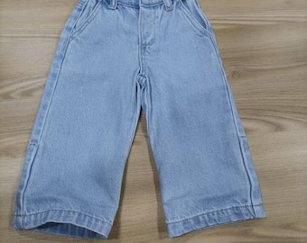 Vaqueros ajustables para niños pequeños / Vaqueros Grow-With-Me, cintura y dobladillo extensibles