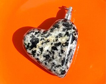 SOLD Custom Granite Heart Pendant