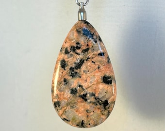 Pink Granite Drop Pendant
