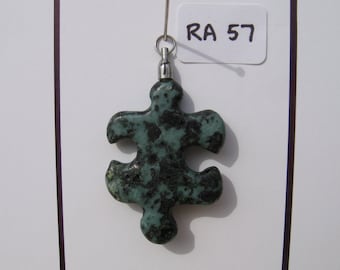 RA57 Puzzle Piece Rock Pendant