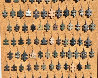 Many Unlisted/Unphotographed Puzzle Piece Pendants Available! Contact me to show you what else I have!