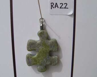 RA22 Puzzle Piece Rock Pendant