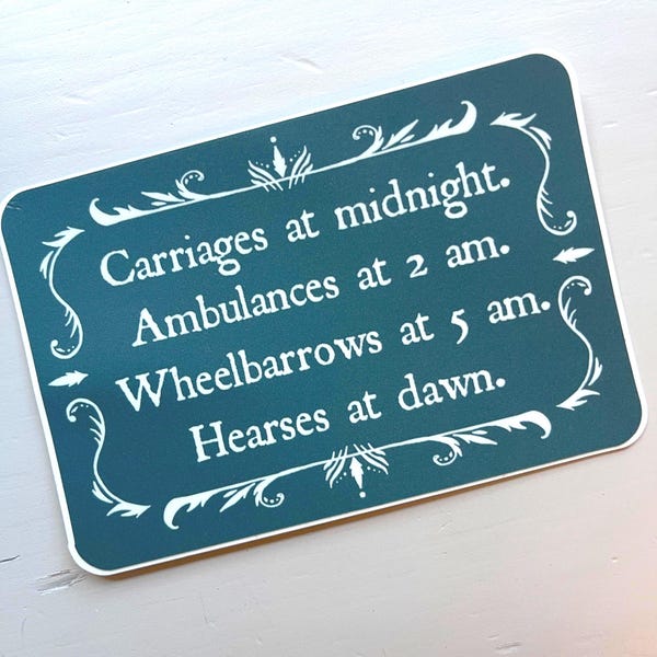 J.R.R. Tolkien Party Quote Sticker – Waterproof Vinyl Decal