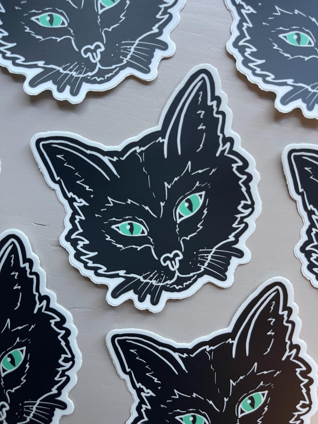 Black Cat Sticker - Waterproof and Dishwasher Safe - Vinyl Sticker - Etsy