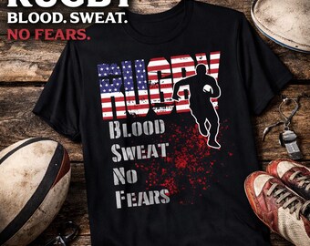 Rugbyspelaretröja – Flaggkors sport-T-shirt, rugbyträningströja med grafik, atletisk kontaktsporttröja, rugbyfantröja