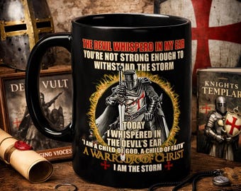 Knights Templar Coffee Mug – Medieval Christian Warrior Gift