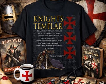 Tempelriddare tro på Jesus Kristus kristen tro tro och Gud t-shirt