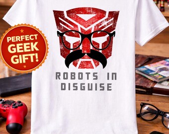 Förklädda robotar Autobotar Science fiction Comic Con Robotar i förklädnad Komedi Roliga T-shirts