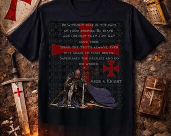 Tempelriddare tro på Jesus Kristus kristen tro tro och Gud t-shirt