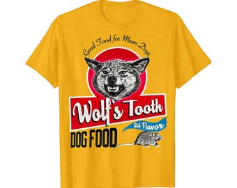 Retro Wolfs Tooth hundmat T-shirt: Tarantino-filmen T-shirt