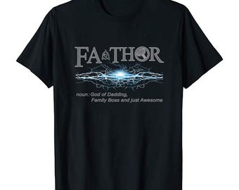 Fathor T-shirt | Rolig pappa Gud av pappa T-shirt