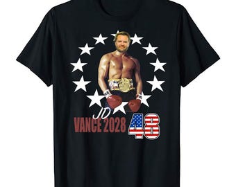 USA:s president JD Vance 2028 filmstjärna rolig boxningsvalströja