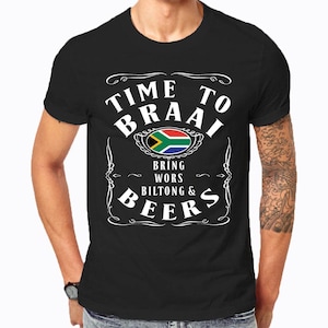 Time To Braai T-Shirt, Funny South African BBQ Gift