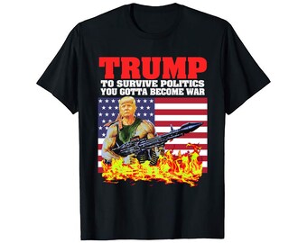 Donald Trump republikansk president vs Iran mellanterminsrolig grafisk T-shirt