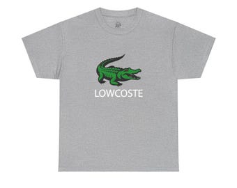 Lässiges Grafik-T-Shirt mit „LOWCOSTE“-Aufdruck – Unisex-Mode, Alltagskleidung, ideal als Geschenk, Sommer-Style, Streetwear