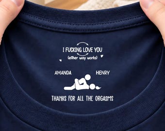 Personalized Shirt, Funny Husband Shirt, Personalized Gift for Husband, I Freaking Love You Shirt, Funny Anniversary Gift for Him