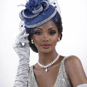 fascinator with blue dress What to Wear to Spring Events (Spoiler Alert: Color!)