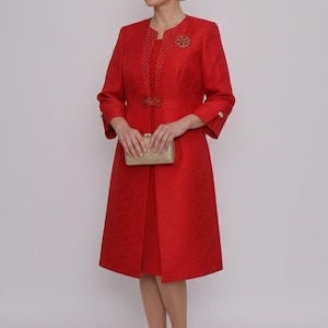 Mother of the Bride Jacket Dress - Etsy Mother of the Bride Jacket Dress - Etsy