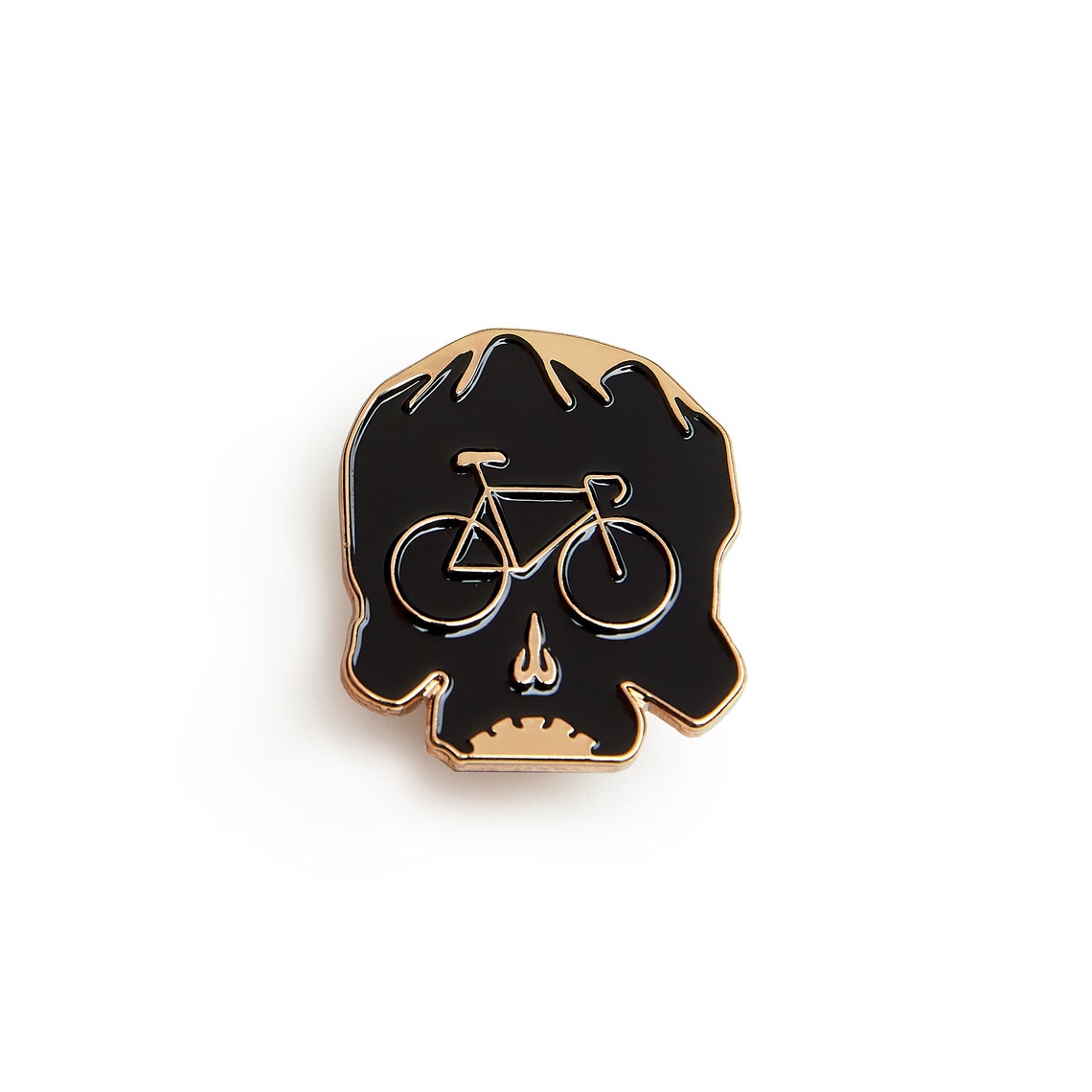 Bike skull pin Etsy