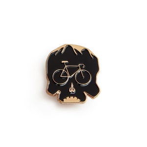 bike skull pin