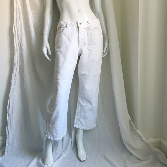 Vintage DKNY Jeans White Denim Jeans 90s High Wais