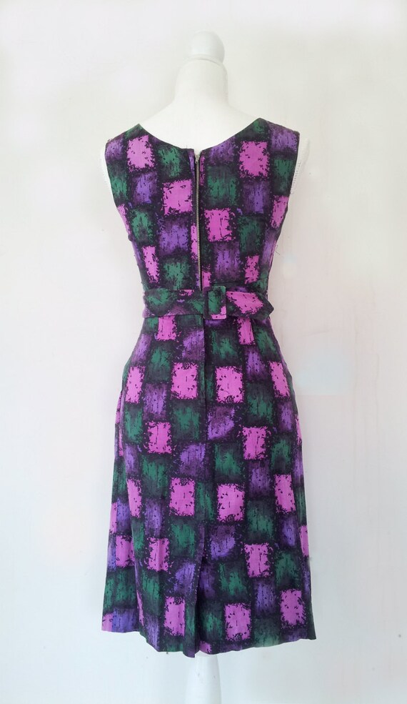 1950s Atomic Print Dress 1950s Wiggle Dress 1950s… - image 3