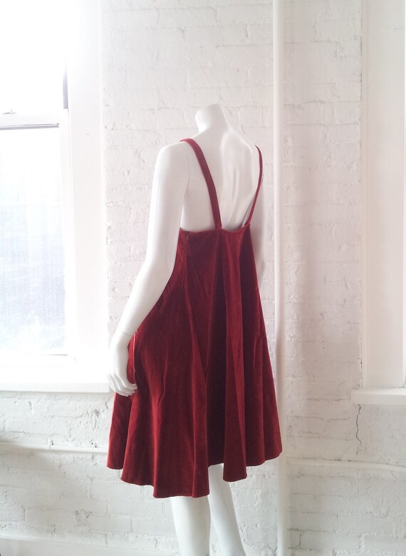 Jean Paul Gaultier Velvet Babydoll Dress 90s Vint… - image 2