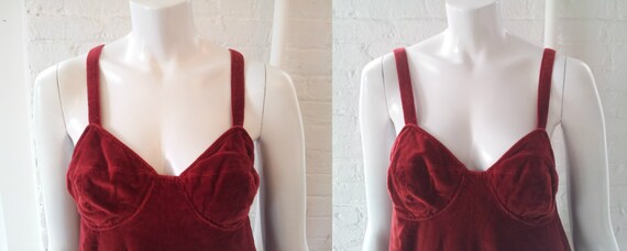 Jean Paul Gaultier Velvet Babydoll Dress 90s Vint… - image 8