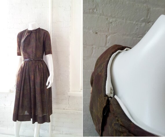 1960s Day Dress L'Aiglon Dress NOS Vintage Floral… - image 4