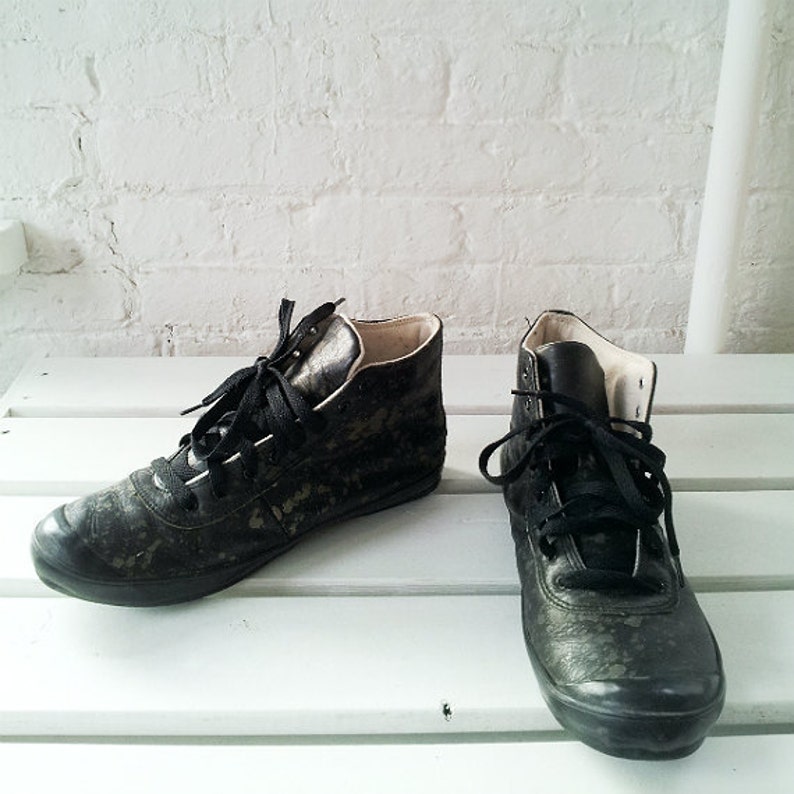 comme des garcons leather shoes